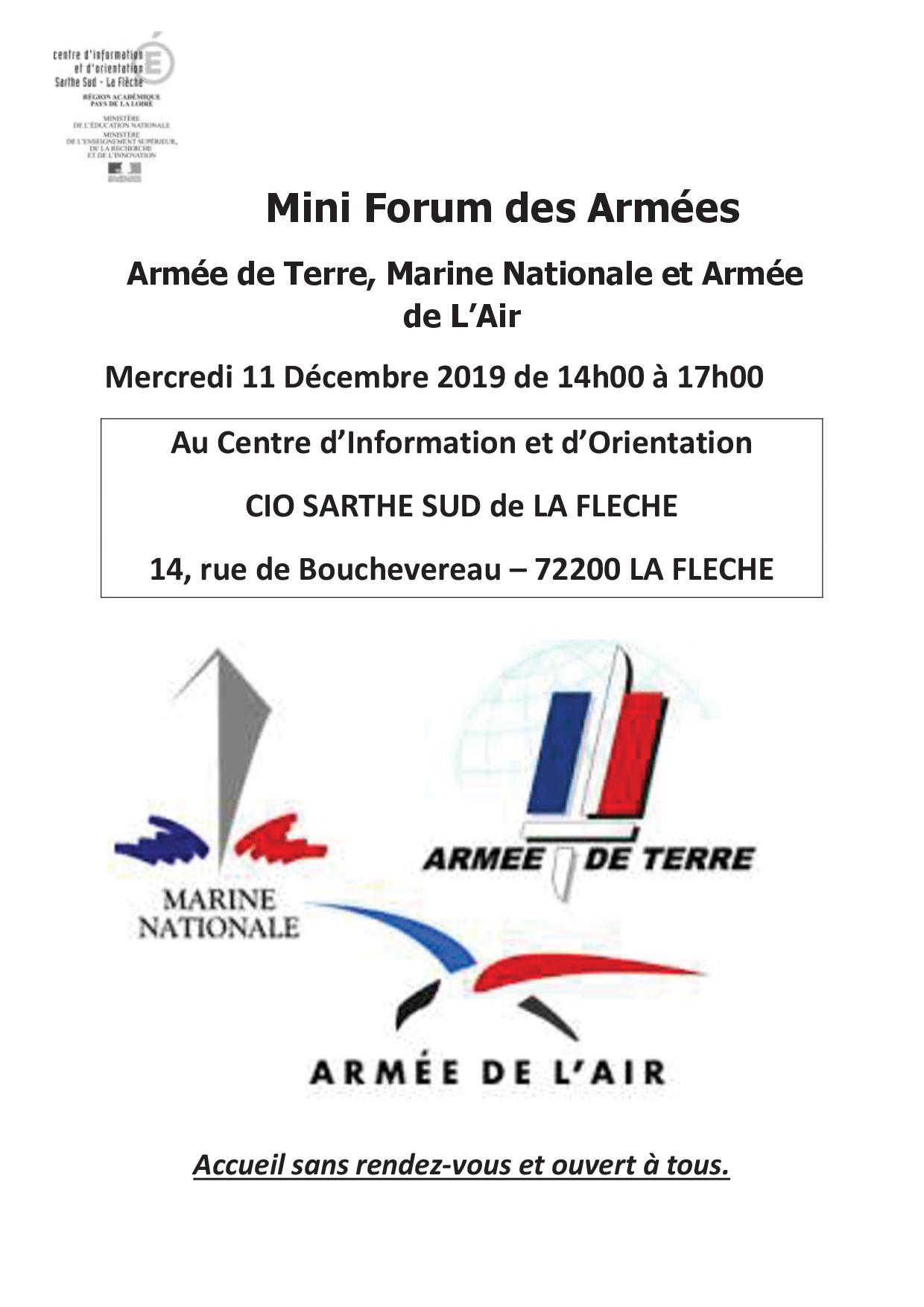 Forum des Armées – CIO Sarthe Sud