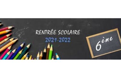 LA RENTREE EN 6e AU COLLEGE