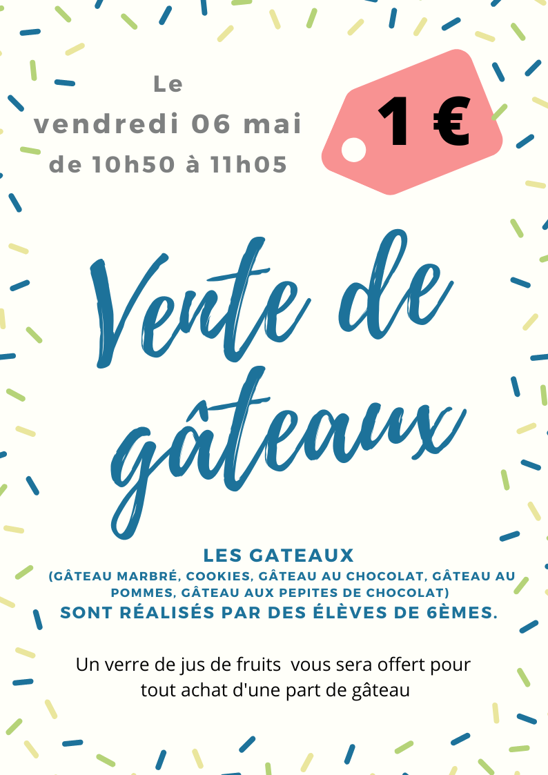 Vente de gateaux