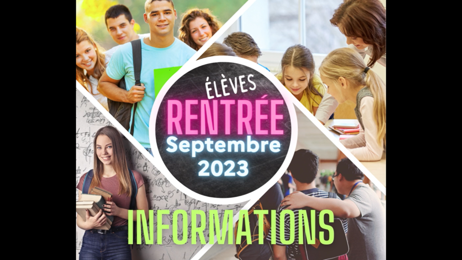 Informations rentrée 2023