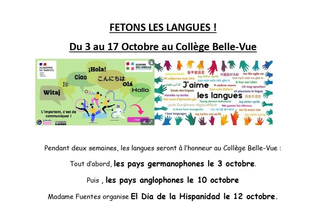 Fêtons les langues!