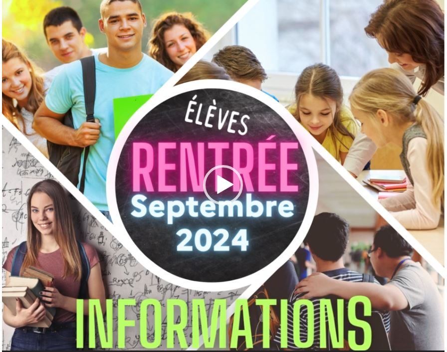 Informations Rentrée 2024