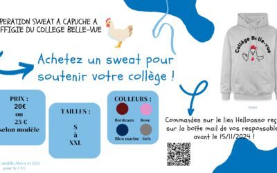 Sweats collège Belle-Vue